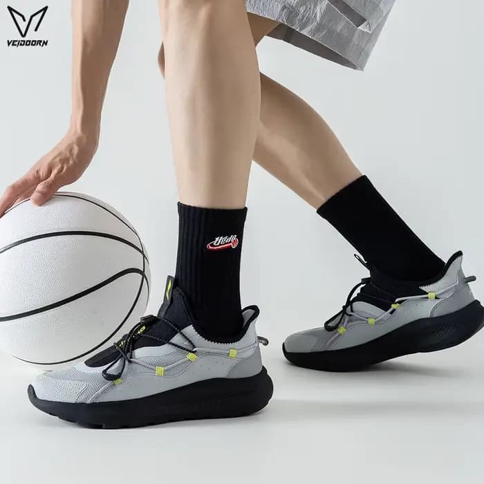 2025 Veidoorn chaussettes de sport hommes femmes coton peigné athlétique rembourré respirant élastique