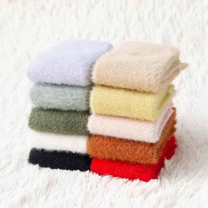 Chaussettes épaisses à cinq doigts pour femmes et filles