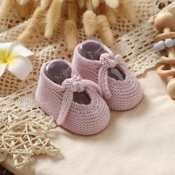 Chaussons-chaussettes pour bébés filles, tricotés à la main, antidérapants, pour premiers pas, 0-1 an, semelle souple, crochet, pour tout-petits