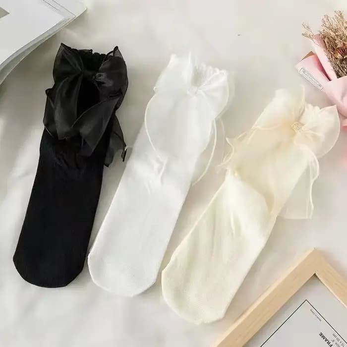 Chaussette Antibactérienne en Dentelle pour Femme