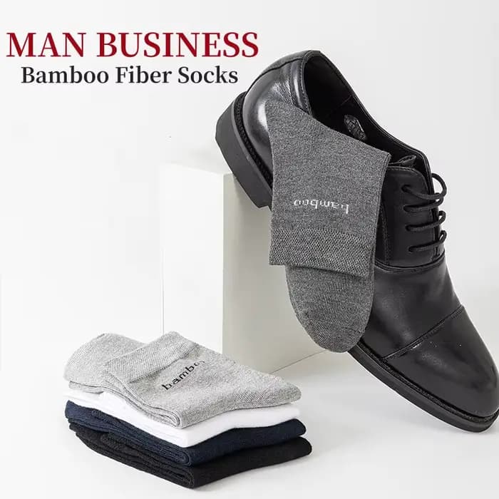 5 paires/chaussettes en bambou pour hommes