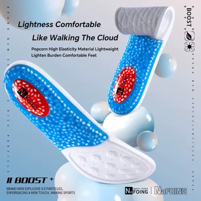 1 paire de semelles intérieures de Sport technologie nuage 4D pour chaussures