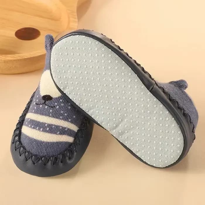 Chaussettes pour bébé, pantoufles avec semelles en caoutchouc