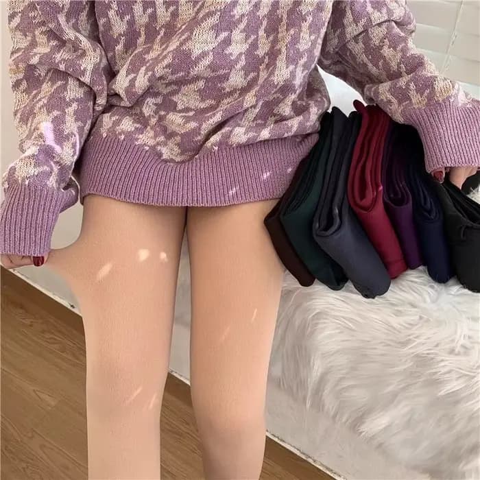 Collants opaques épais pour femmes, bas élastiques de couleurs unies, sans couture, vêtements de travail chauds, Slim, Leggings Sexy pour filles, hiver