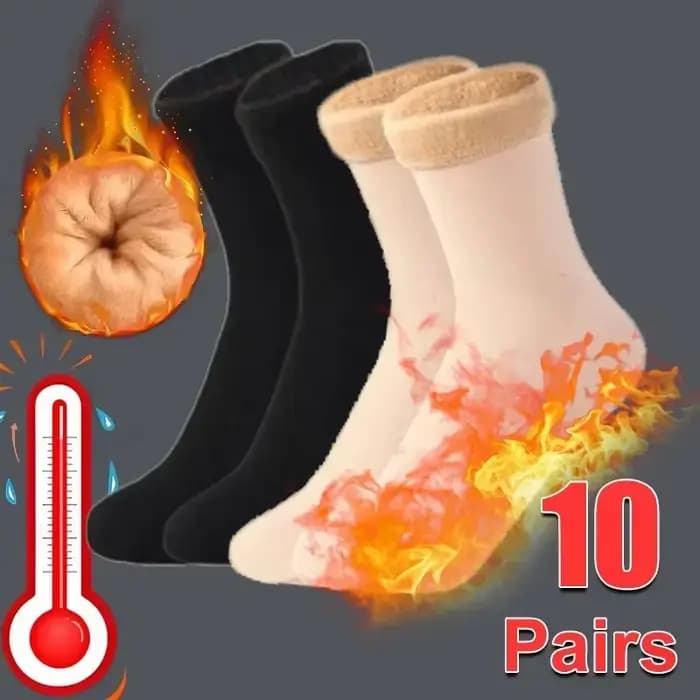 Chaussettes de neige thermiques épaisses pour hommes et femmes