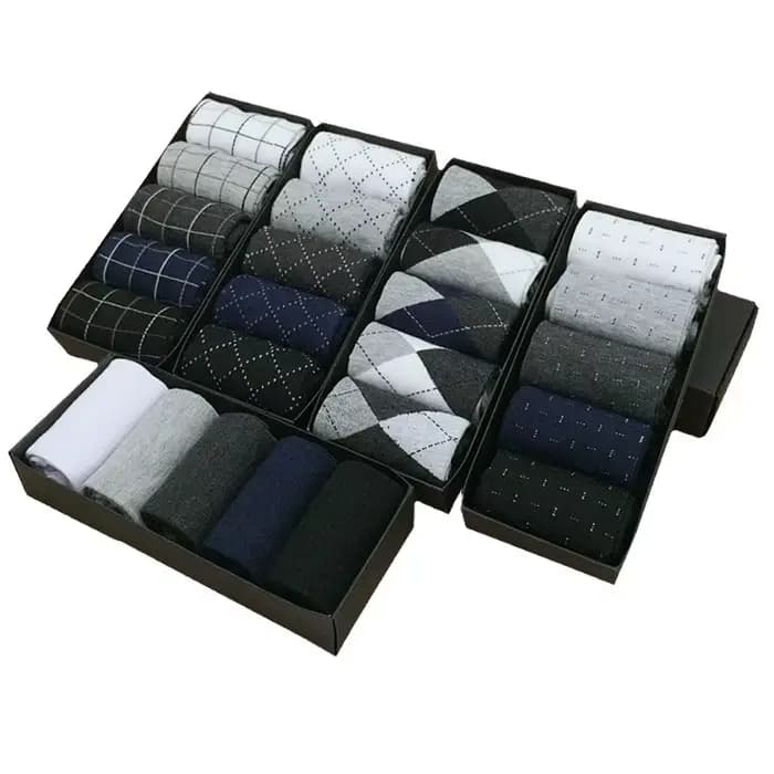 Coffret cadeau de 5 paires de chaussettes pour hommes