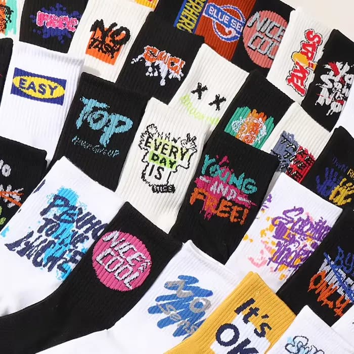 5 paires/10 paires de chaussettes de sport longues unisexes