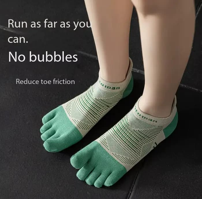 1 Paire de Chaussettes de Course à Cinq Doigts, Chaussettes de Sport Fines et Respirantes pour l'Été, Chaussettes de Course Tout-Terrain Professionnelles à Séchage Rapide