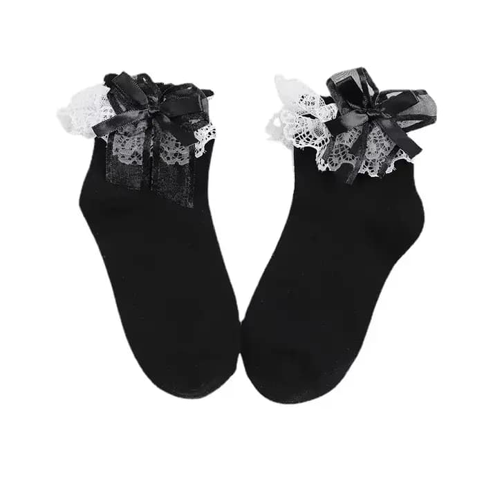 Lolita – chaussettes courtes en dentelle pour femmes
