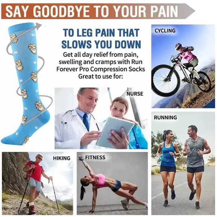 Chaussettes de Compression médicales pour hommes et femmes