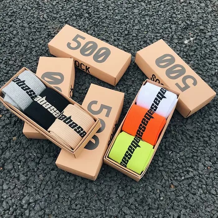 Chaussettes Hommes D'équipage de La Rue de Sexe Masculin Kanye West Hip Hop Match de Basket-Ball
