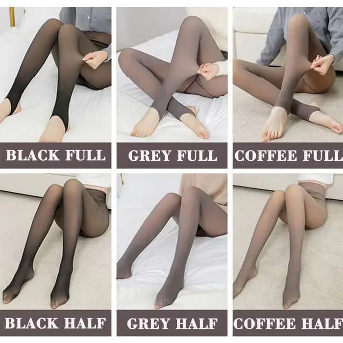 Collants thermiques transparents pour femme