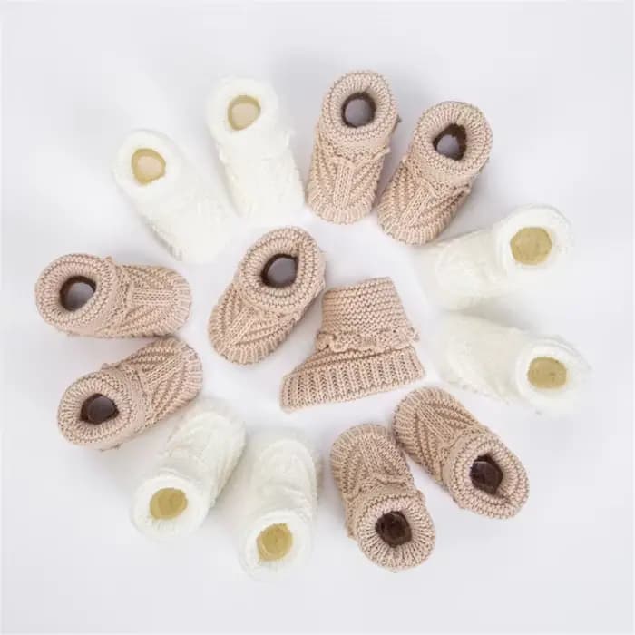 Chaussettes courtes en tricot doux pour bébé