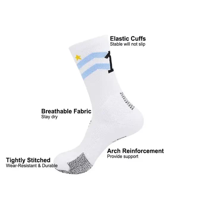 Chaussettes de football respirantes pour hommes, femmes et adolescents