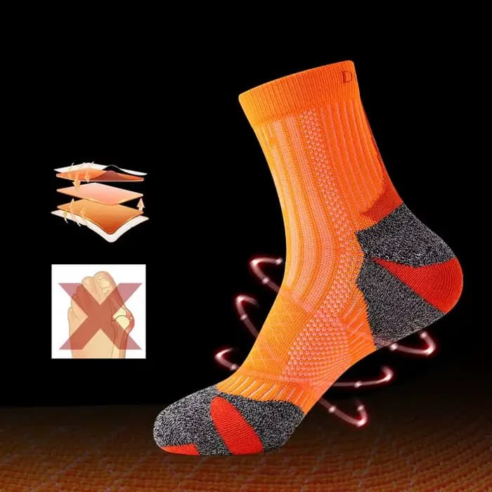 Nouveau professionnel Marathon course chaussette hommes femmes sport Fitness cheville épaissi rembourré Tube court coupe basse bateau cheville chaussettes