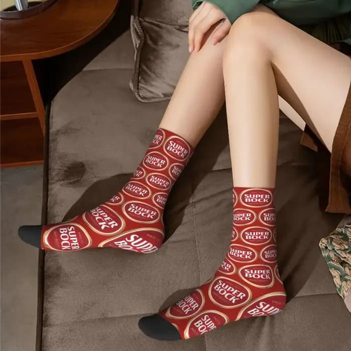 Super Bock – chaussettes Harajuku absorbant la sueur