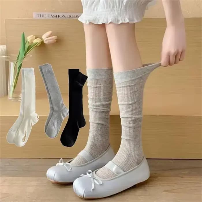1-8 paires femmes été plaine décontracté coton longues chaussettes femme respirant maille creuse conception mince mode doux Style empilé chaussettes
