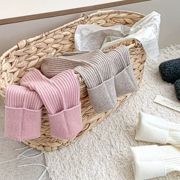 Chaussettes pour femmes Style coréen nouveau rayé Simple longues