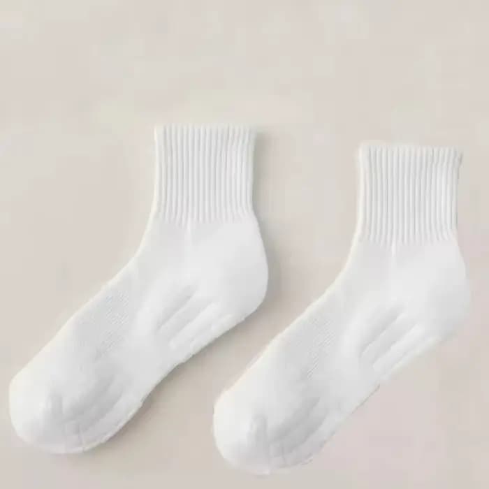 Chaussettes de sport respirantes et absorbant la sueur à fond épais pour hommes avec coussin inférieur pour la course à