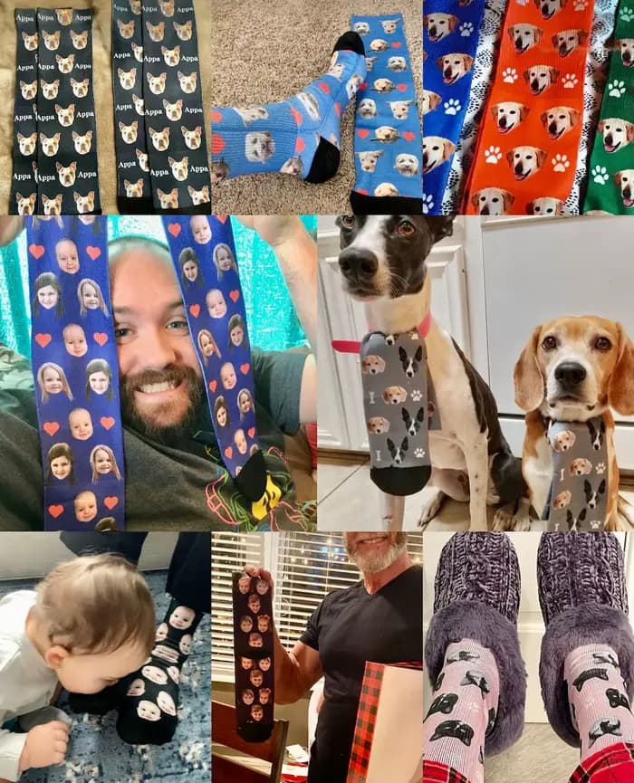 Chaussettes personnalisées pour animaux de compagnie