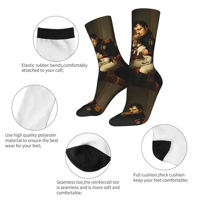 Napoléon Bonaparte chaussettes automne bas décontracté unisexe hommes