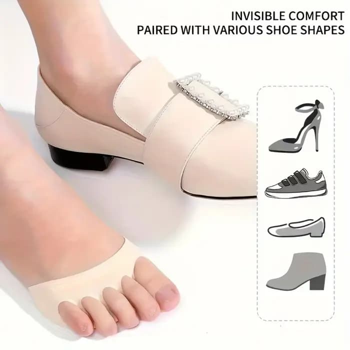 Coussinet de pied pour l'avant-pied à talons hauts, semelle intérieure antidérapante et anti-mousse, semelle intérieure confortable, Support métatarsien doux et Invisible