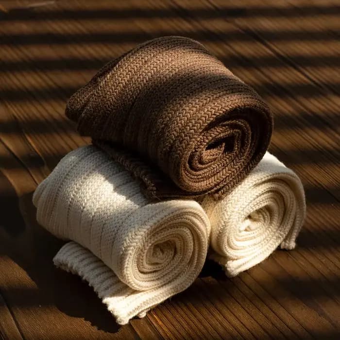 Chaussettes rétro blanches pour hommes