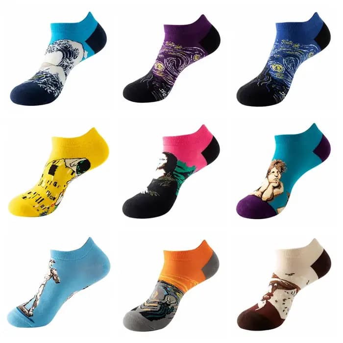 Chaussettes courtes respirantes pour hommes et femmes