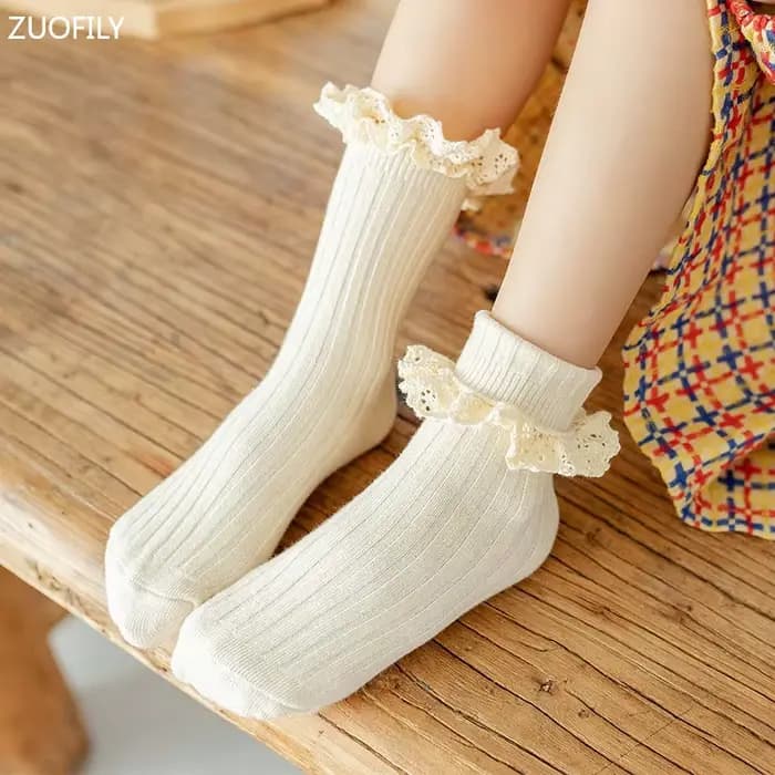 Chaussettes à volants pour bébés filles de 0 à 8 ans