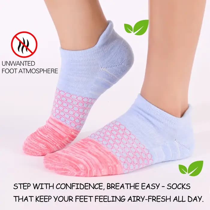 3 paires de chaussettes de course antidérapantes pour femmes