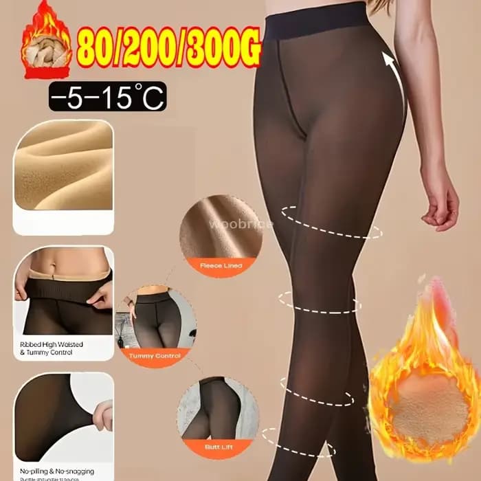 Collants thermiques épais bas femmes chaud hiver Sexy