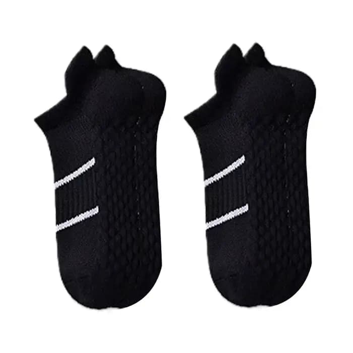 2 paires de chaussettes courtes de course à pied pour femmes et hommes