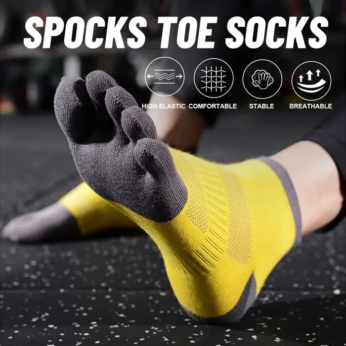 WRELS COl'hyMAX-Chaussettes de sport respirantes à cinq doigts
