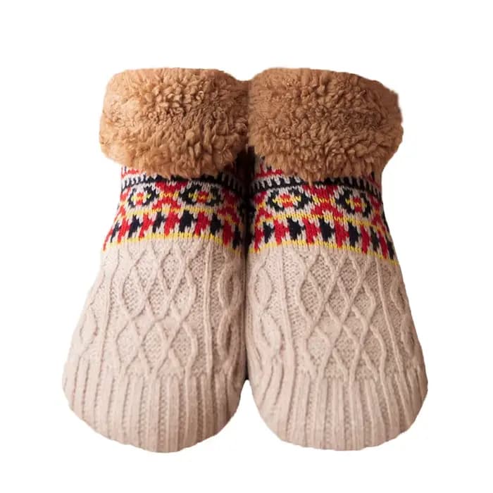 Chaussettes de sol chaudes pour hommes et femmes, chaussettes de neige, tapis de sommeil, pantoufles, chaussettes de Yoga antidérapantes, automne et hiver, 2024