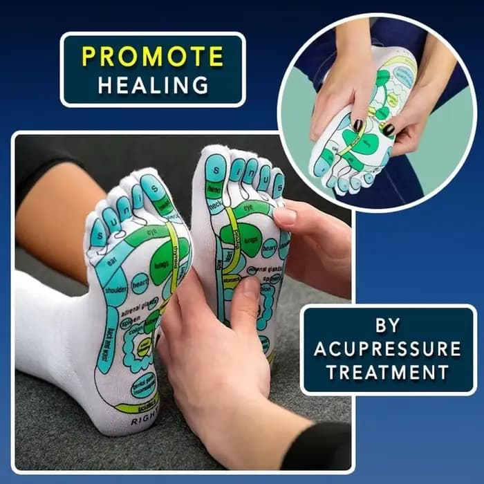 Chaussettes d'acupression pour la physiothérapie et le massage