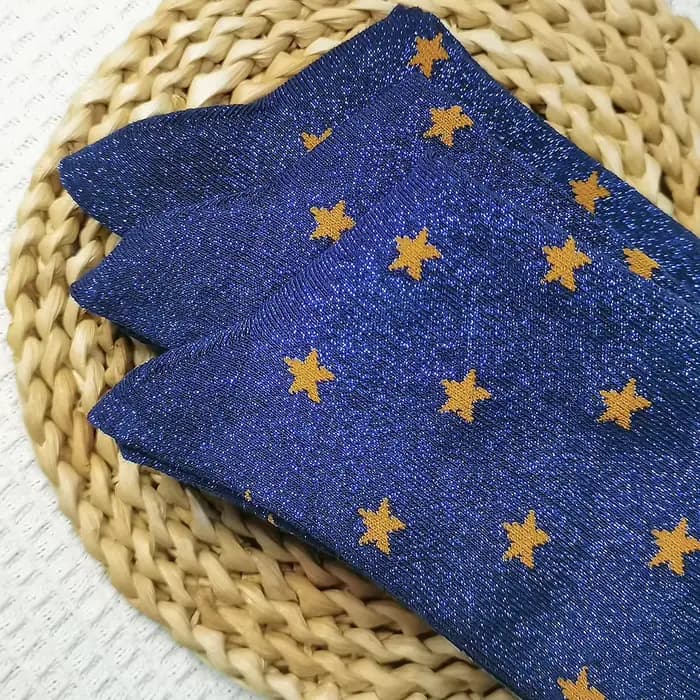 Mode étoile paillettes chaussettes femmes Harajuku filigrane