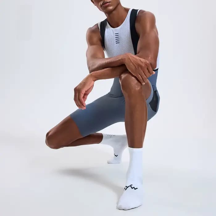 YKYWBIKE 2026 Chaussettes de sport unisexes micro-réfléchissantes pour vélo de route
