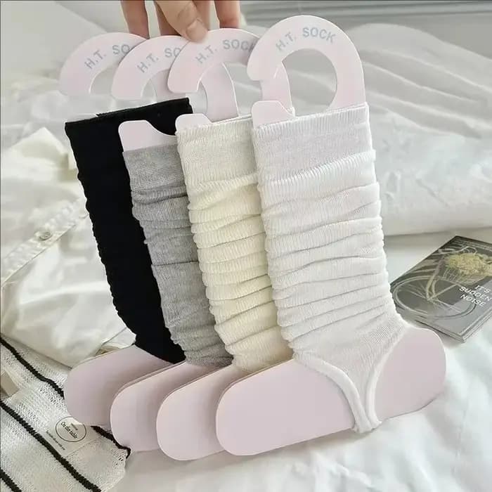Chaussettes hautes simples et longues pour filles