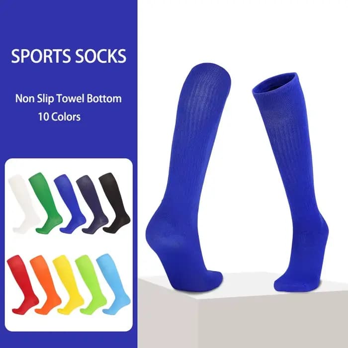 Chaussettes de football solides et fines pour garçons et filles, chaussettes longues pour enfants