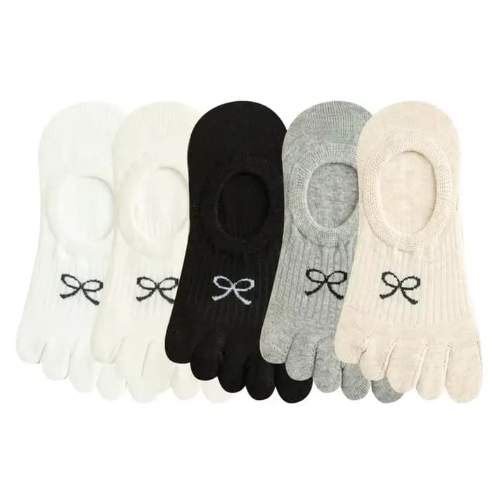 5 paires de chaussettes à cinq doigts pour femmes