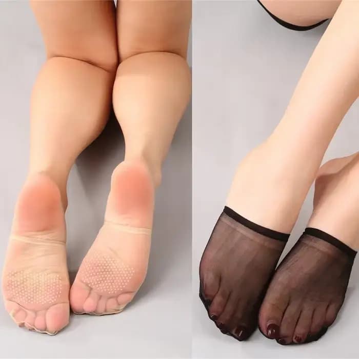 Demi-chaussettes pour les femmes toe à maille transparente No Chauquettes sans spectacle chaussettes cadeaux y1ac