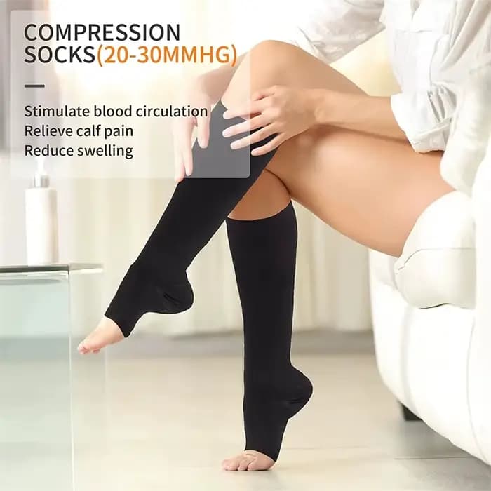 1 paire de chaussettes de Compression S-XXL médicales pour prévenir les varices