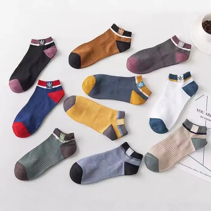 5/10/20 paires unisexe couleur bloc côté étiquette bateau chaussettes doux confortable respirant anti-odeur sport Style