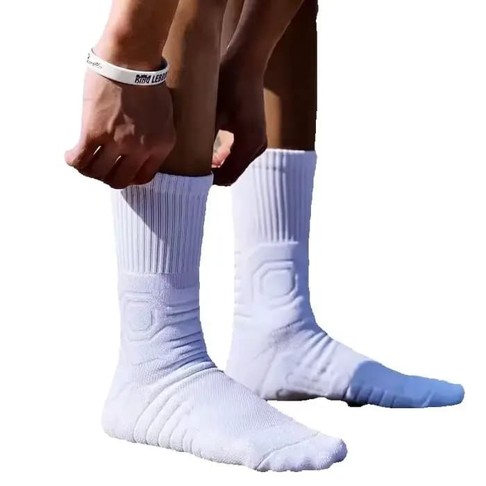 Chaussettes de sport mi-longues pour hommes de haute qualité, confortables et absorbant les chocs, chaussettes de football, chaussettes de basket-ball