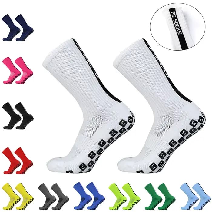 Nouvelles chaussettes de football antidérapantes en silicone pour hommes et femmes