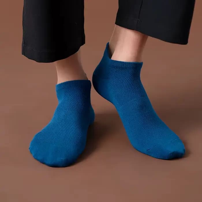 4 paires homme coton chaussettes courtes mode respirant maille hommes confortable décontracté cheville chaussette Pack