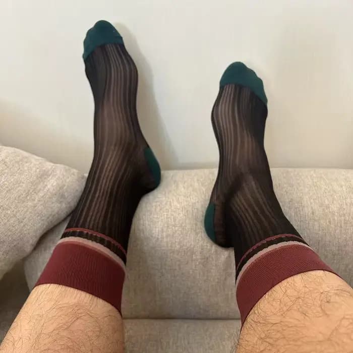 Chaussettes tendance pour hommes 2026 – Rayures lignées style américain
