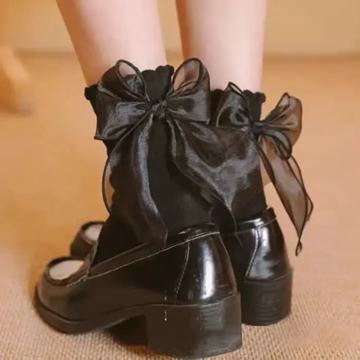 Chaussette Antibactérienne en Dentelle pour Femme