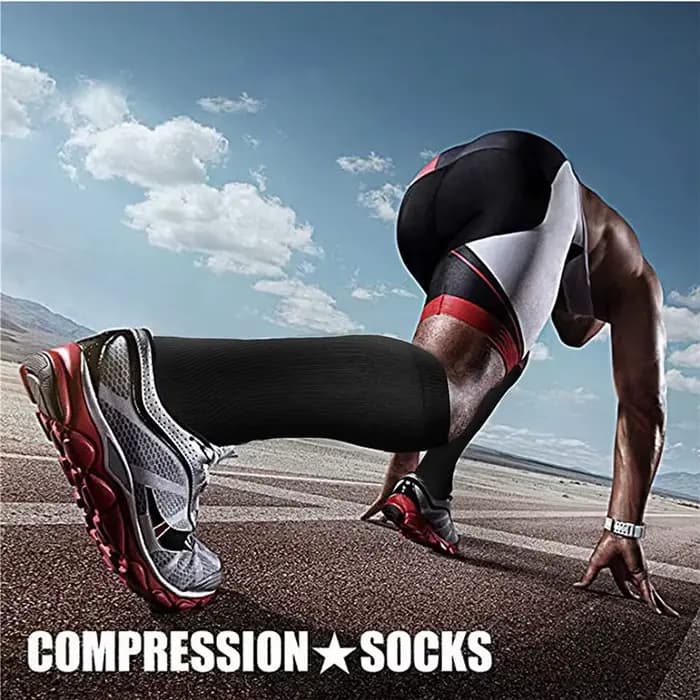 Les chaussettes de compression pour femmes Circulation15-20 mmHg sont le meilleur soutien pour la course athlétique
