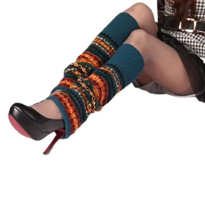 Chaussettes de Camouflage bohème en laine épaisse pour femmes